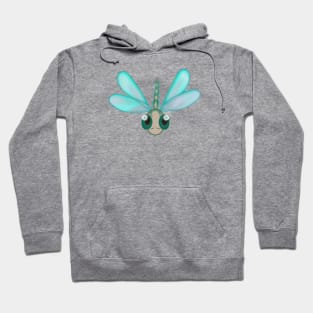 Cute Dragonfly Drawing Hoodie